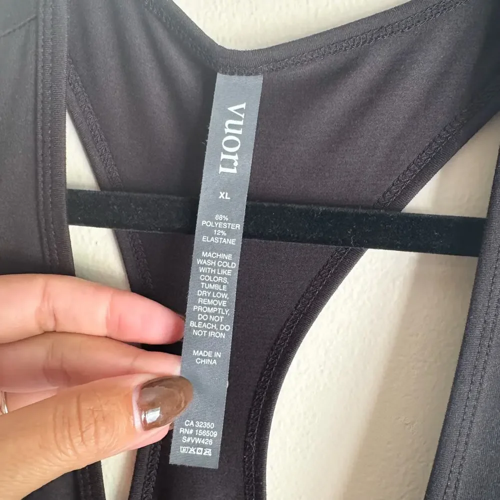 Vuori Black Luna Jogger Jumpsuit One Piece XL Athleisure Lounge